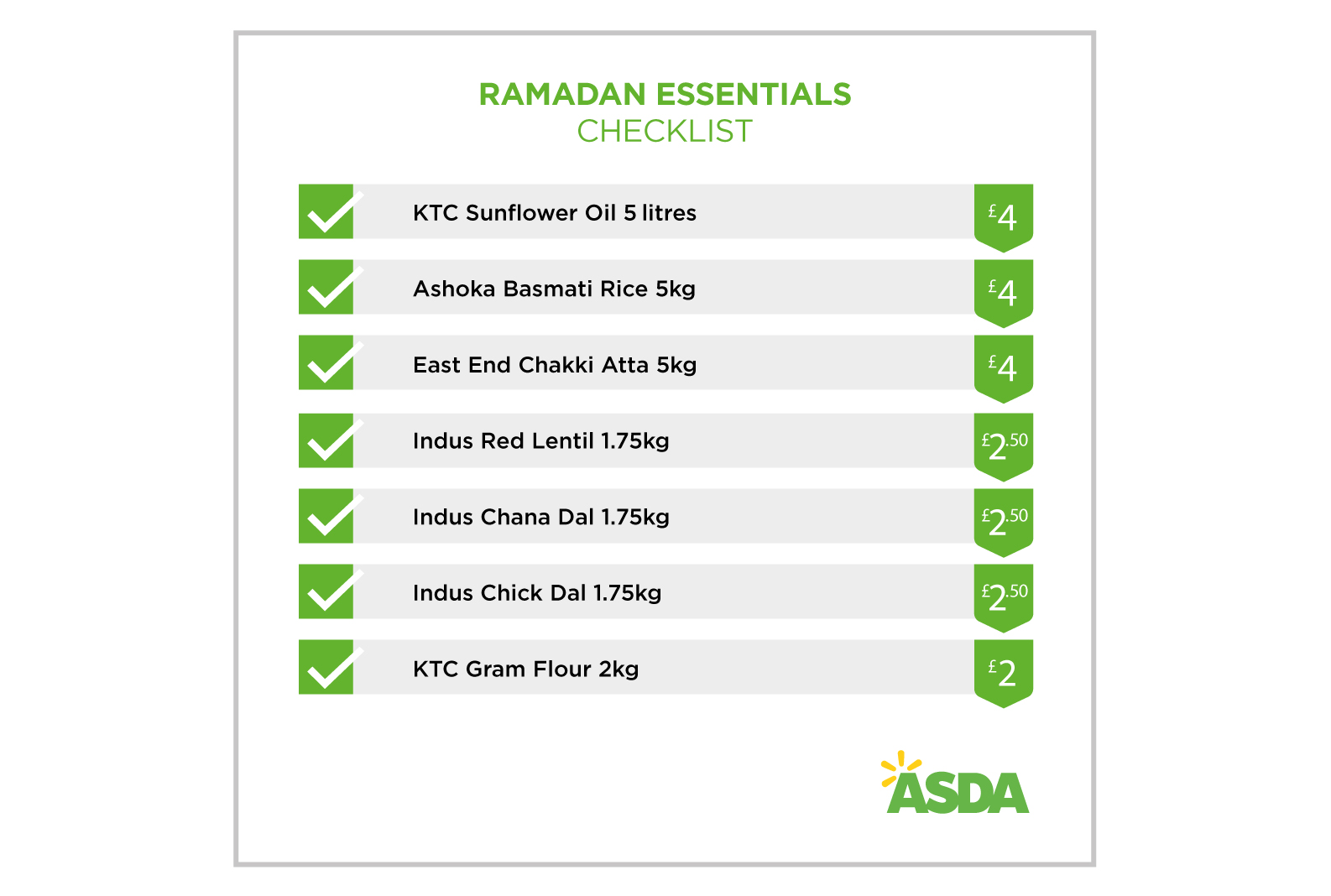 Asda helps Muslims stock up early for Ramadan with essentials checklist