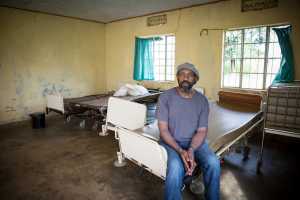 Lenny inside clinic
