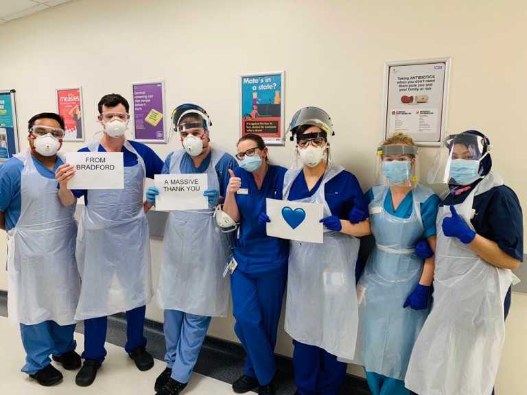 Bradford NHS thank people of Bradford for immeasurable kindness and generosity through covid-19 crisis