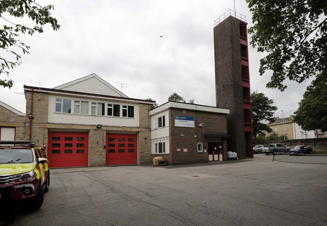Cleckheaton fire station on Hightown Road, Cleckheaton.