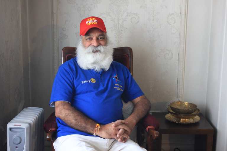 Bradford Rotarian on the front line against Polio