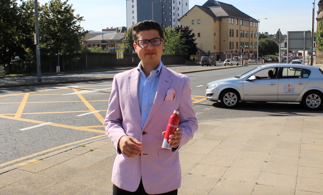 Omar Bahadur CEO of Faraday Drinks.