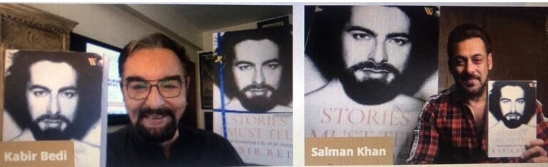 Salman Khan joins legendary actor Kabir Bedi to unveil the cover of his memoir ‘Stories I Must Tell: The Emotional Life of an Actor’