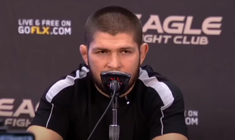 “There aren’t any good women fighters” Khabib on having a women’s division in Eagle FC