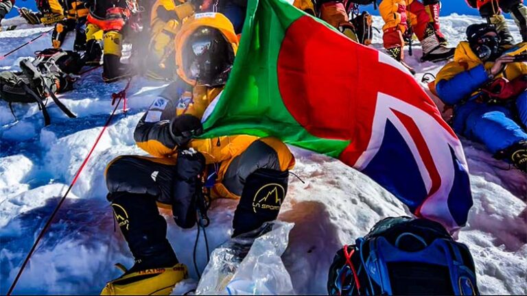 A record-breaking Oldham man becomes the first British Muslim to reach the Everest summit