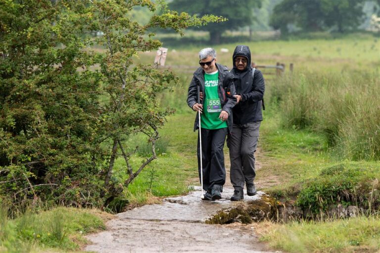Pakistan born blind hiker aims to conquer Snowden with a vision for Cancer awareness.