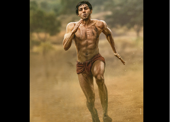 Kartik Aaryan stuns in first look poster of Chandu Champion!
