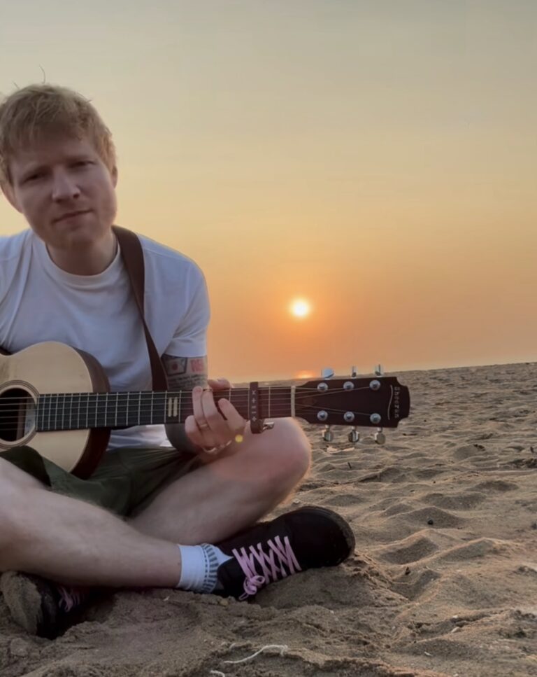 Ed in India: Ahead of his new album, he hits ‘Play’ on ‘Old Phone’ – straight from the shores of the Indian Ocean