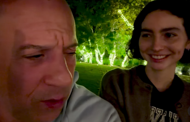 Vin Diesel and Meadow Walker Image: Vin Diesel